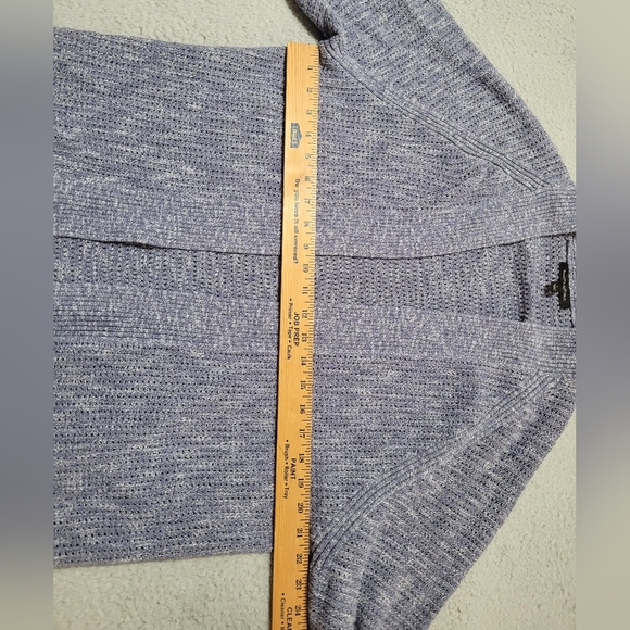 Banana Republic Blue Knit Open Cardigan Large - Picture 8 of 9